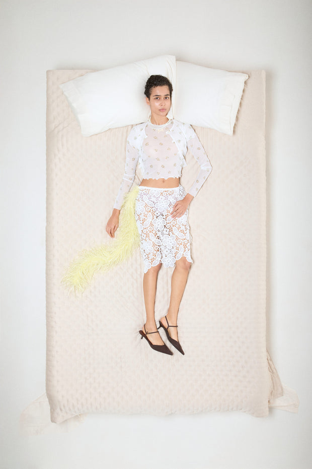 Milkwhite Mesh T-shirt
