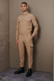 P/COC Camel Pockets Cargo Pants