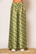 LSF Signature Print Wide Pants Green