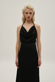 Combos Knitwear Dress Satin Maxi