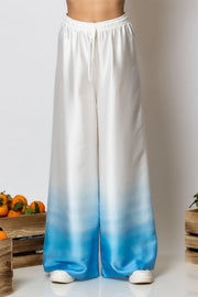 Less Sonder Feeling Satin Print Pants