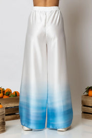 Less Sonder Feeling Satin Print Pants
