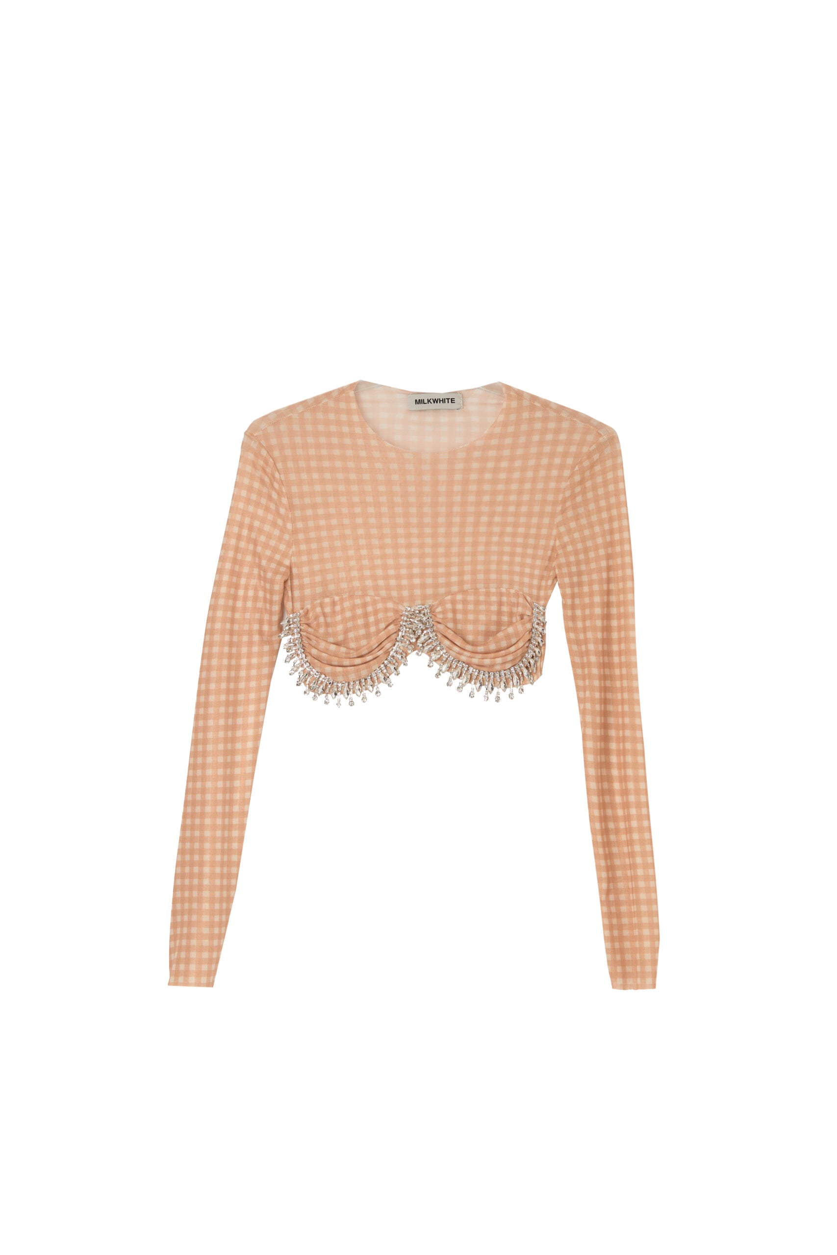 Milkwhite Top with Crystals