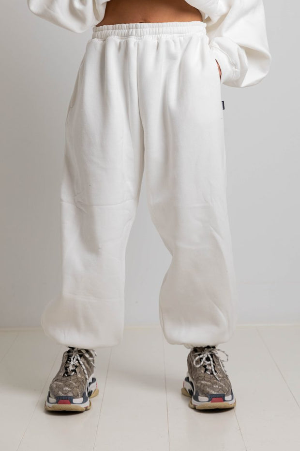 Genderfluid White Oversized Joggers A/W