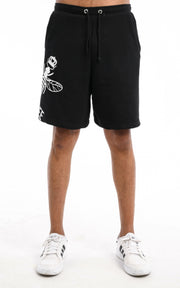 Magic bee Logo Shorts- Black-Shorts-Mybrands Store