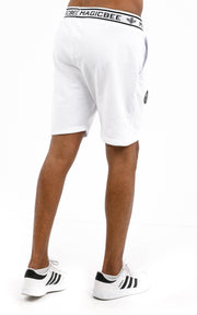 Magic Bee White Rib Shorts- White - Mybrands Store