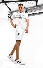 Magic Bee White Rib Shorts- White - Mybrands Store