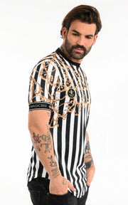 MagicBee Tee- Striped Chains-T-Shirts-Mybrands Store