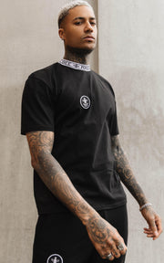 Magic Bee Neck Elastic- Black-T-Shirts-Mybrands Store