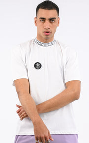 Magic Bee Neck Elastic- White-T-Shirts-Mybrands Store