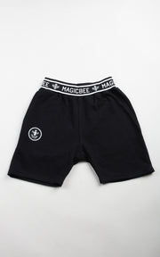 Magic Bee White Rib Shorts- Black - Mybrands Store