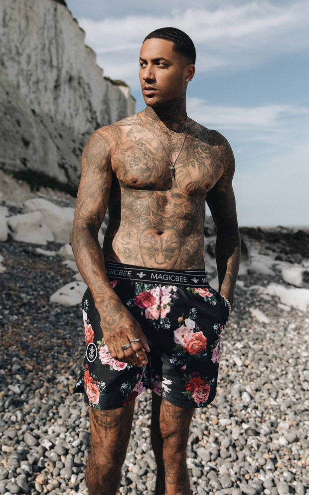 Magic Bee Floral Swim Shorts- Floral