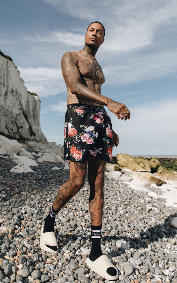 Magic Bee Floral Swim Shorts- Floral