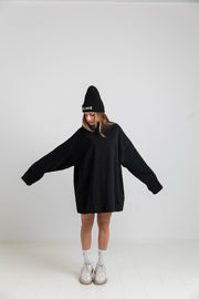 Genderfluid Black long-sleeved Oversized A/W