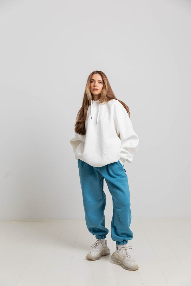 Genderfluid White Oversized Hoodie A/W