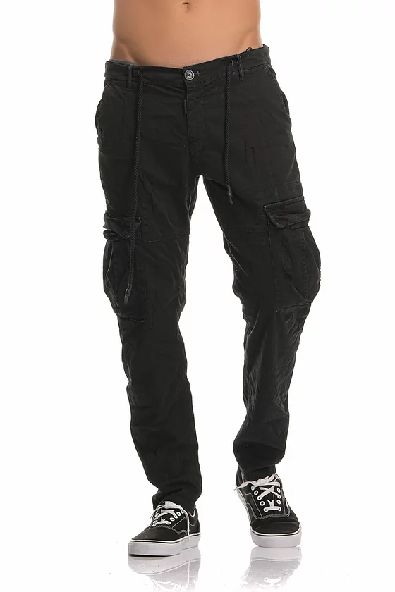 Imperial Black Cargo Pants - Mybrands Store