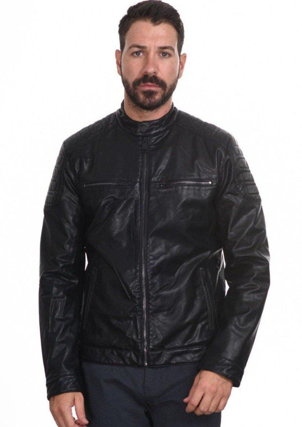 Biston Jacket Black Leatherette - Mybrands Store