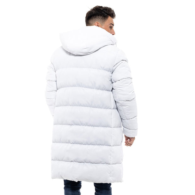 Biston Long Puffer Jacket White