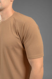 Vittorio Ripple T-Shirt Caramel