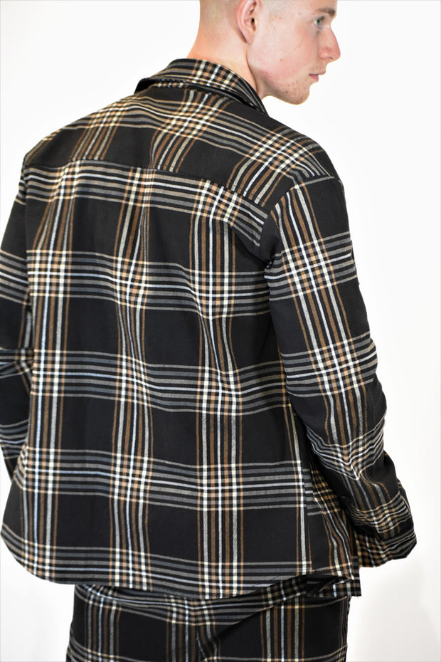 Mybrands Chequered Brown Jacket