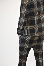 Mybrands Chequered Brown Pants