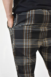 Mybrands Chequered Brown Pants