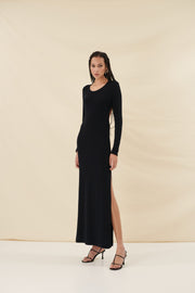 Combos Knitwear Dress Maxi Open Back