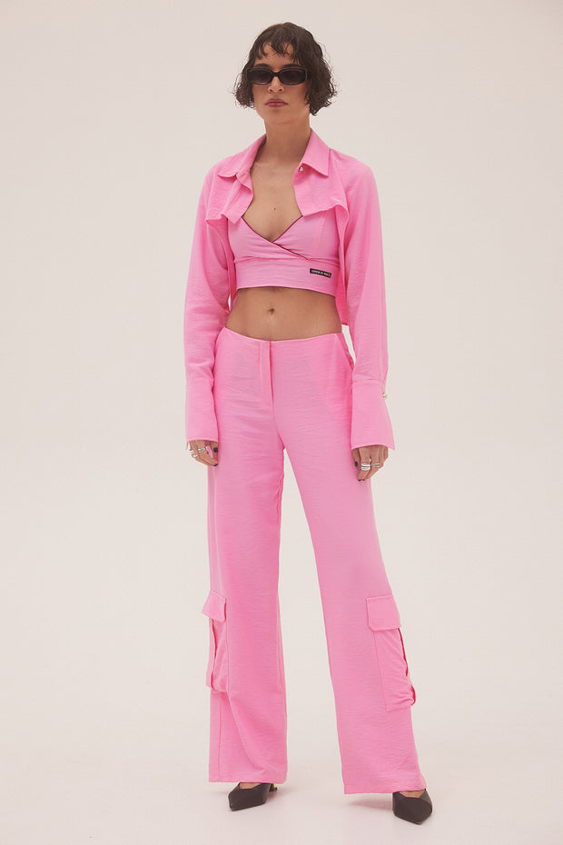 Jardin De Vanite Cargo Pants Pink