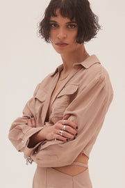 Jardin De Vanite Cargo Shirt Beige