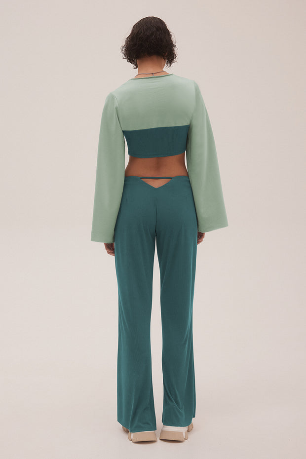 Jardin De Vanite Hart Blouse Mint Top