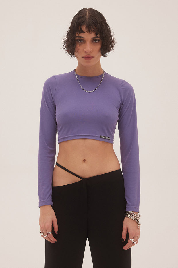 Jardin De Vanite Skin Crop Top Purple