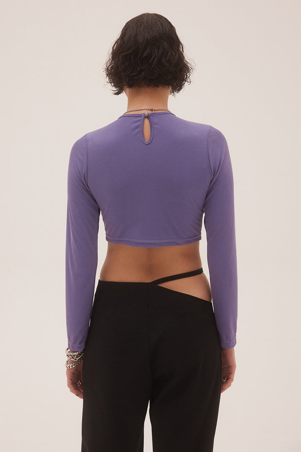 Jardin De Vanite Skin Crop Top Purple