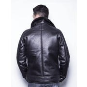 Biston Leatherette Mouton Jacket Black - Mybrands Store