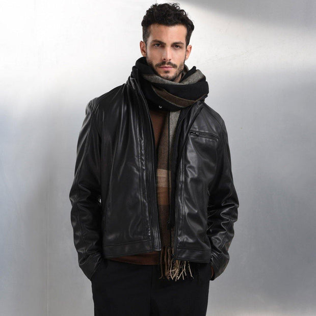 Biston Leatherette jacket Black - Mybrands Store