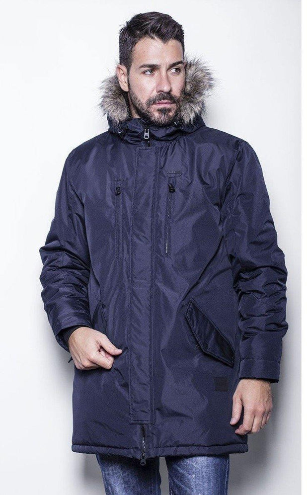 Biston Long Jacket / Coat Navy Blue - Mybrands Store