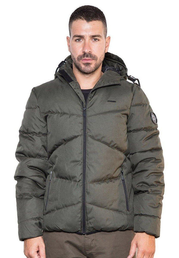 Biston Puffer Jacket Green Khaki - Mybrands Store