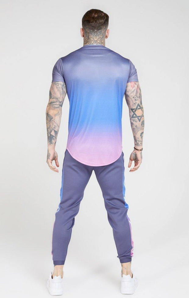 SikSilk Curved Hem Fade T-Shirt - Mybrands Store