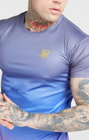 SikSilk Curved Hem Fade T-Shirt - Mybrands Store