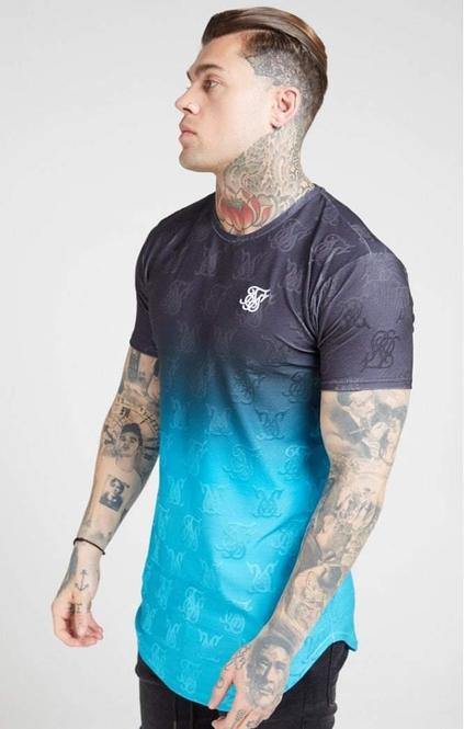 SikSilk Monogram Fade Gym Tee - Mybrands Store