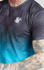 SikSilk Monogram Fade Gym Tee - Mybrands Store