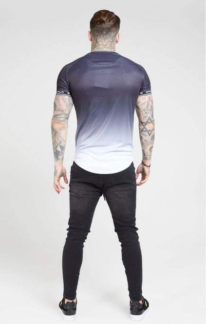 SikSilk Raglan Curved Hem Tech Tee - Mybrands Store