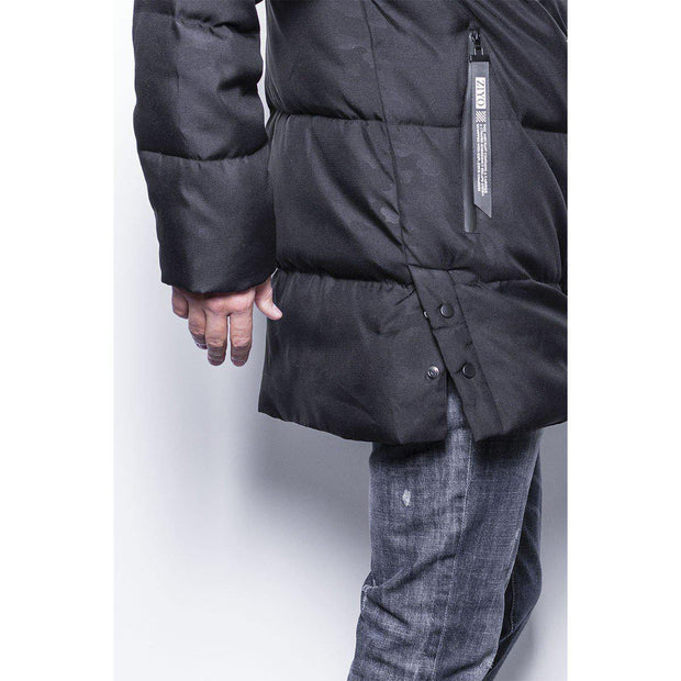 Splendid Long Jacket Black Camo - Mybrands Store