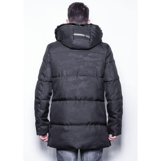 Splendid Long Jacket Black Camo - Mybrands Store