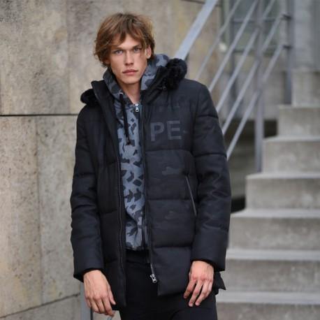 Splendid Long Jacket Black Camo - Mybrands Store