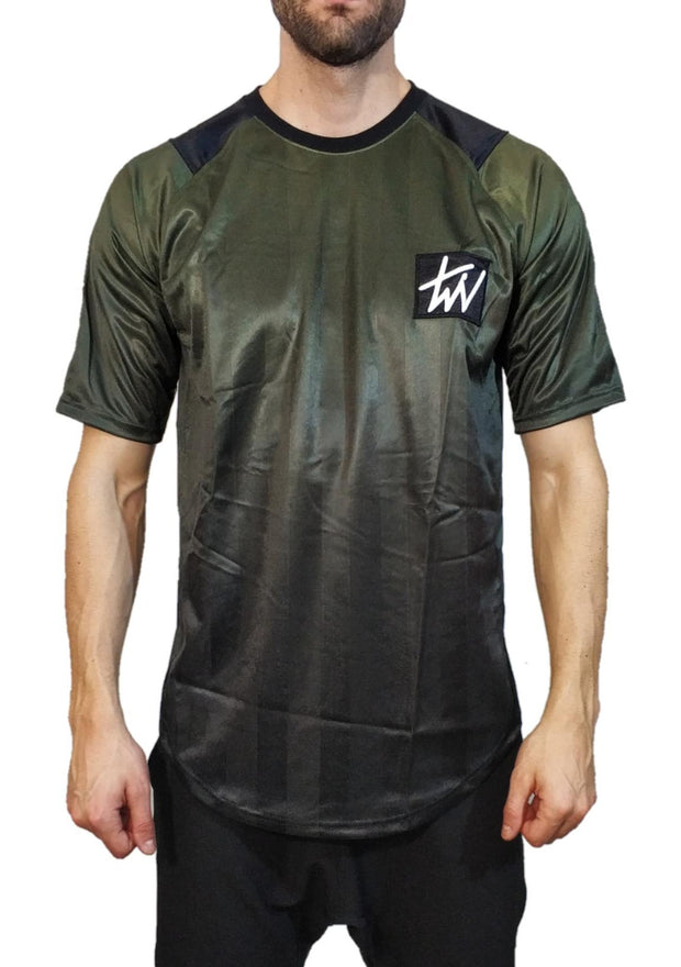 Twin Black Shiny T-Shirt Green - Mybrands Store