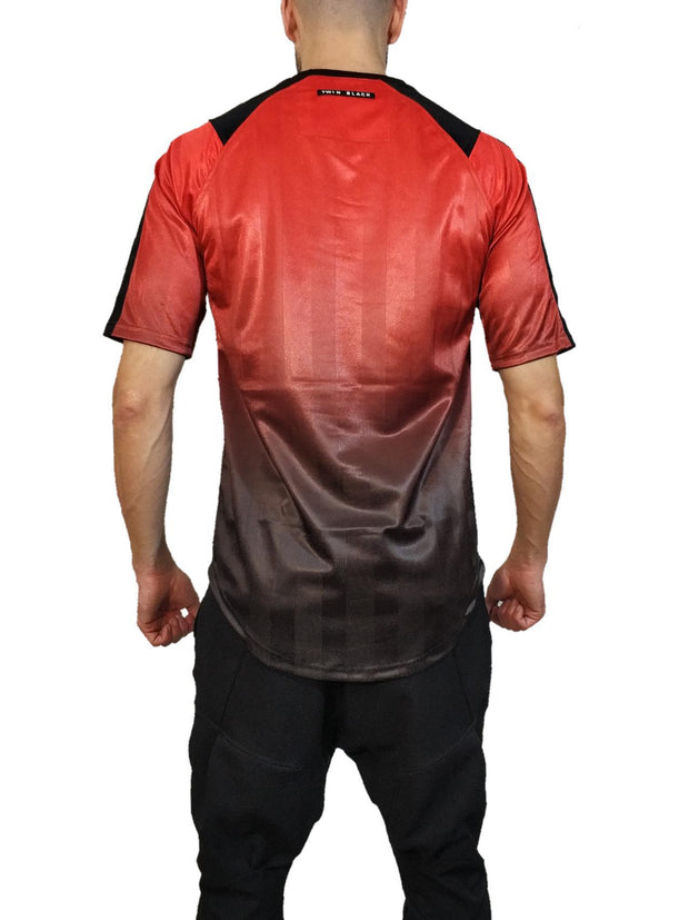 Twin Black Shiny T-Shirt Red - Mybrands Store