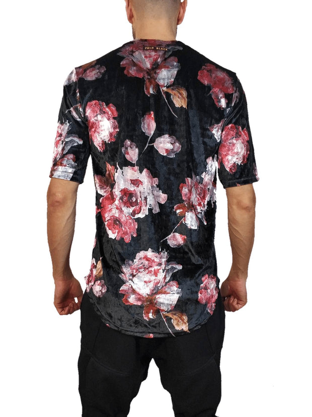 Twin Black Velvet Rose T-Shirt - Mybrands Store