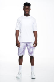 P/COC Cotton Bermuda Tie Dye Lila