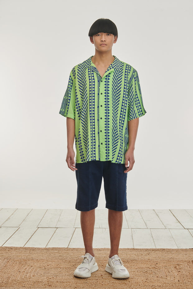 P/COC Pattern Shirt Green