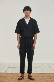 P/COC Kimono Linen Shirt Navy SS22